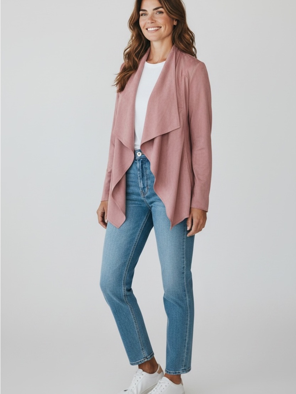 O93 Kut from the Kloth Women's Blush Open-Front Blazer